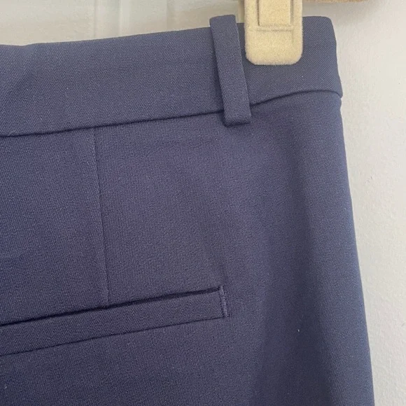 J. Crew Kaya Pant in Bi-Stretch Cotton Blend - Navy - 10 - NWT - Picture 8 of 11